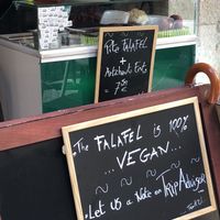 Sign at Le Falafel in Nice