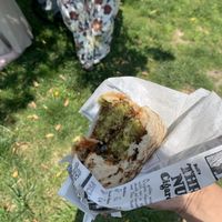 Falafel pita wrap at Le Falafel in Nice