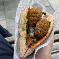 Falafel Pita at Le Falafel in Nice