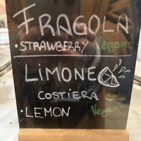 Vegan options   at Gelato San Lorenzo in Rome