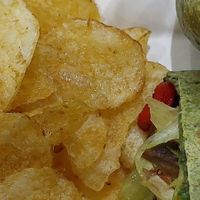 Portobello wrap without cheese at The Tangerine Eatery in Price