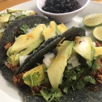 Vegan tacos at Kakao Cocina Vegana in La Paz