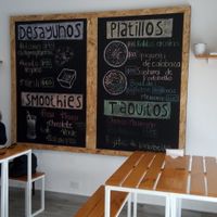 Some of the menu items at Kakao Cocina Vegana in La Paz