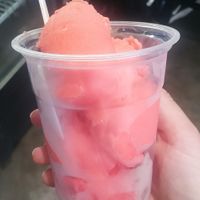Watermelon Italian ice vegan at Troy's Italian Kitchen in Arlington