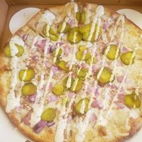 Big Deal Pizza vegan at Troy's Italian Kitchen in Arlington