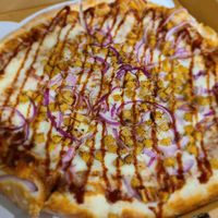 Vegan BBQ chicken pizza at Troy's Italian Kitchen in Arlington