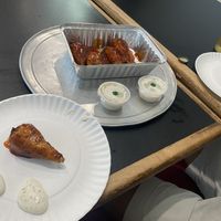 Vegan Bleu cheese and ranch! What!!  at Troy's Italian Kitchen in Arlington