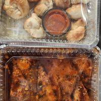 Vegan knots and wings at Troy's Italian Kitchen in Arlington