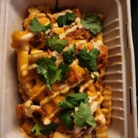 Loaded kimchi fries at Go Vegan San Antonio in San Antonio