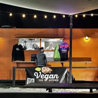 Go Vegan at night at the new location- 122 Lindbergh Blvd Universal City - right outside Randolph Air basee #Veganuary at Go Vegan San Antonio in San Antonio