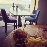 Great views, great vegan gluten free burgers 🍔  at The Blue Bell in New Quay
