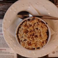 Crumble vegano alla banana e gocce di cioccolato at La Compagnie des Chats in Avignon