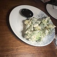 Tempura broccoli   at Kasa Moto in Toronto