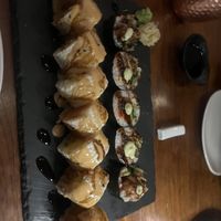 On the left vegan roll   at Kasa Moto in Toronto