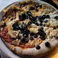 Olives +mushrooms+artichokes at Il Focolaio in Montreal