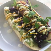 Vegan Hot Dog at Chelle's Soulfood in Officer