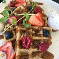 Waffles at Chelle's Soulfood in Officer