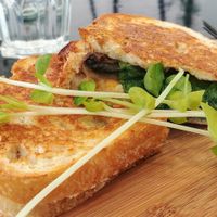 Mushroom toastie  at Chelle's Soulfood in Officer