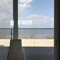 Ocean view at Holistic Cafe in Nakatsu