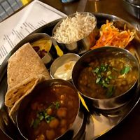 Thalli at Manjits Burley. 😋 at Manjit's Kitchen in Leeds