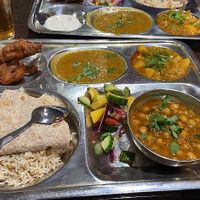 Vegan thali  at Manjit's Kitchen in Leeds