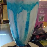 Bubblegum shake - almond milk, house-made coconut icecream & horchata liqueur at The Moon in Northbridge