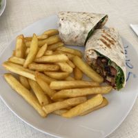 Falafel wrap   at Waves Bar in Mallorca