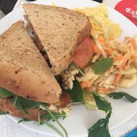 Falafel  sandwich  at Waves Bar in Mallorca