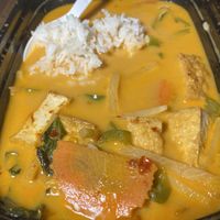 Red curry with tofu, Thai hot level  at Thai Time in Jackson