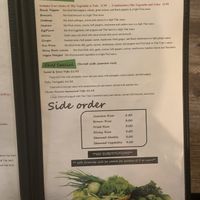 Vegan menu 2/2  at Thai Time in Jackson