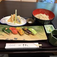 vegan set with sushi  at Kawagoe Kou Sushi in Kawagoe