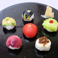 yasai sushi at Kawagoe Kou Sushi in Kawagoe