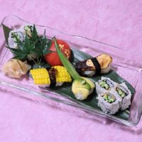 Vegan sushi at Kawagoe Kou Sushi in Kawagoe
