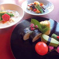 Vegan set at Kawagoe Kou Sushi in Kawagoe