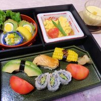 Vegan kids lunch at Kawagoe Kou Sushi in Kawagoe