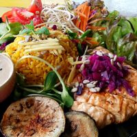 Tempeh Platter at Blossom Cafe in Pai