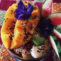 Acai bowl at Blossom Cafe in Pai