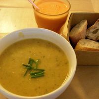 Juice and soup at Bob's Juice Bar in Paris