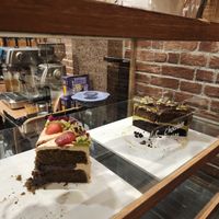 Cake display at Rumah Juliet in Jakarta