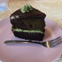 Vegan cake at Rumah Juliet in Jakarta