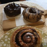 Doughnut and cinnamon roll at Rumah Juliet in Jakarta