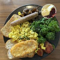 Brekky with scramble   at Gorilla Kitchen in Auckland