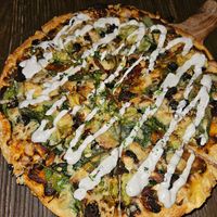 Cashew/Avocado Pizza at Gorilla Kitchen in Auckland