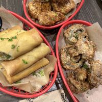 Spring Rolls, Fried Cauliflower and Fried Mushrooms   at Gorilla Kitchen in Auckland