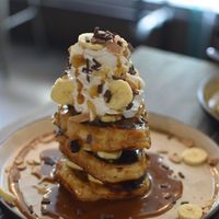 Banoffe pancakes at Gorilla Kitchen in Auckland