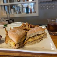Jackfruit cuban (and old fashioned) at Forager Brewery in Rochester