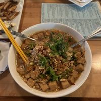 Forager Noodles with BBQ jackfruit   at Forager Brewery in Rochester
