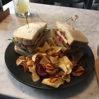 Vegan club sandwich   at Anne&Max - Amsterdam Zuid in Amsterdam