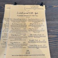  2023 summer menu   at Boo's Kitchen in Mumbles