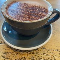 Hot chocolate at Boo's Kitchen in Mumbles